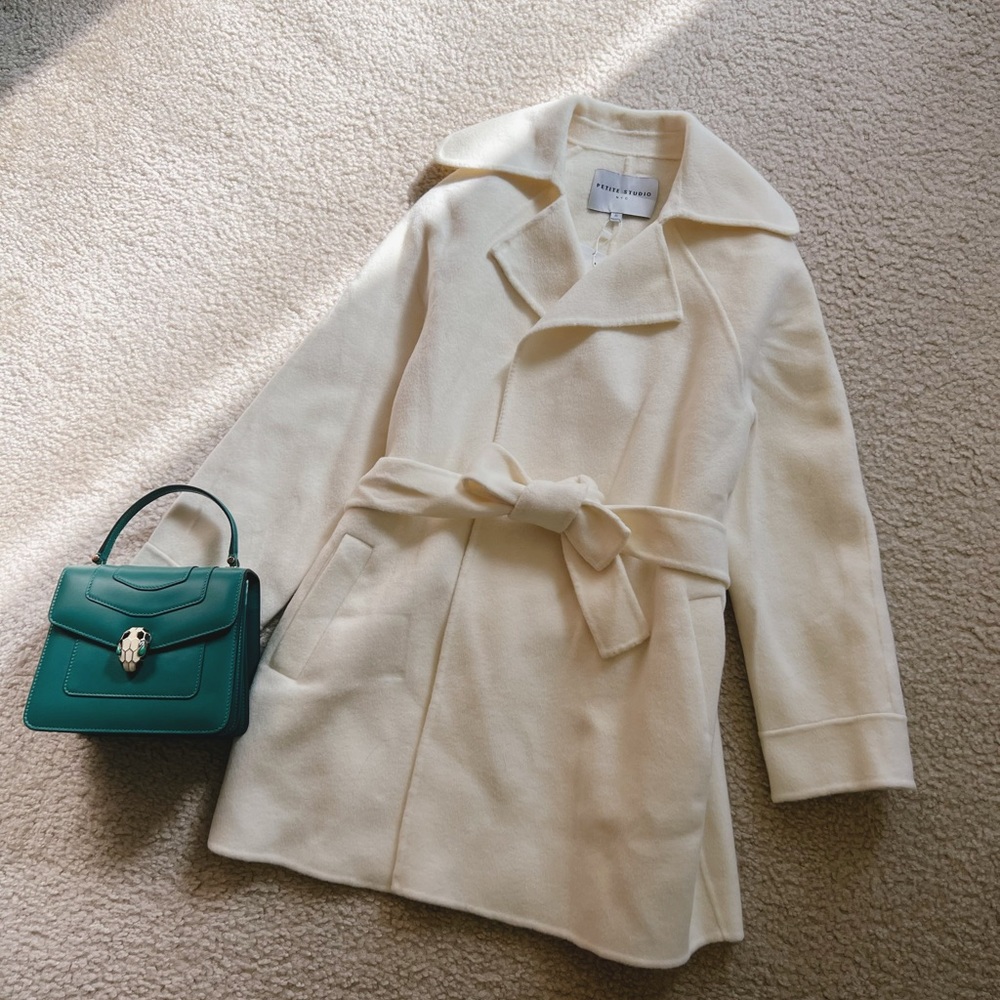 petite studio morgan wool coat